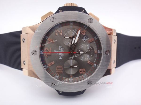 Swiss Grade 7750 Hublot Big Bang Cappuccino Rose Gold Grey Dial Replica Watches Swiss Grade 7750 Hublot Big Bang Cappuccino Rose Gold Grey Dial Replica Watches