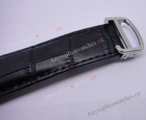 Cartier Calibre Divers Watch: SS White Dial Black Leather Replica Watch Cartier Calibre Divers Watch: SS White Dial Black Leather Replica Watch