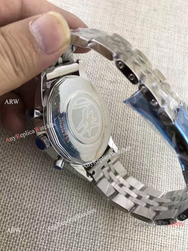 Breitling Transocean Blue Dial Chronograph Replica Watch Stainless Steel Breitling Transocean Blue Dial Chronograph Replica Watch Stainless Steel