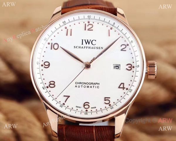 New Replica IWC Portuguese Automatic Rose Gold Mens Watch New Replica IWC Portuguese Automatic Rose Gold Mens Watch