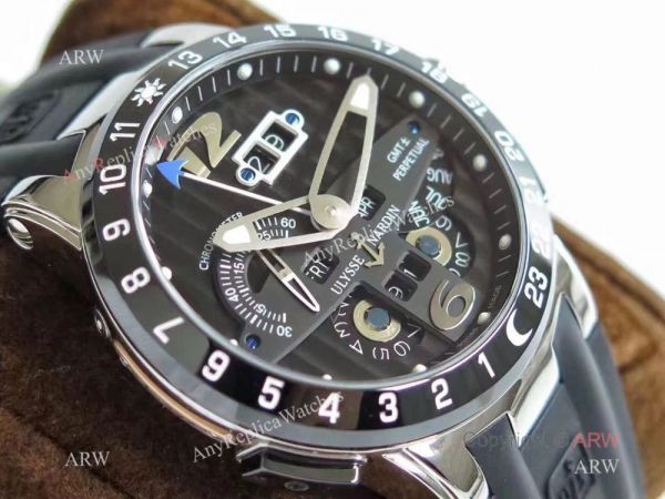 Copy Ulysse Nardin El Toro UN-32 SS Black Dial Watch Swiss Grade Copy Ulysse Nardin El Toro UN-32 SS Black Dial Watch Swiss Grade