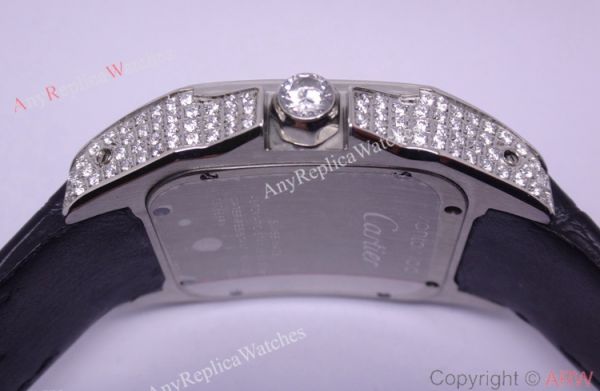 Cartier Santos 100 Diamond Watch Swiss Grade Replica Cartier Santos 100 Diamond Watch Swiss Grade Replica