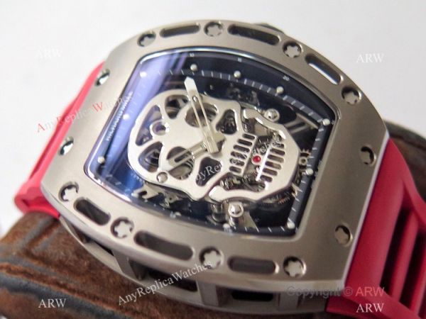 Swiss 1:1 Replica Richard Mille RM 052 Skeleton Watch Red Rubber Strap Swiss 1:1 Replica Richard Mille RM 052 Skeleton Watch Red Rubber Strap