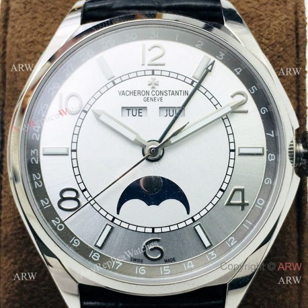 Grade 1A Copy Vacheron Constantin Fiftysix 2460QCL Watch Silver Dial 40mm Grade 1A Copy Vacheron Constantin Fiftysix 2460QCL Watch Silver Dial 40mm