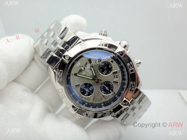 Breitling Chronomat B01 Stainless Steel Replica Watch Gray Dial Breitling Chronomat B01 Stainless Steel Replica Watch Gray Dial