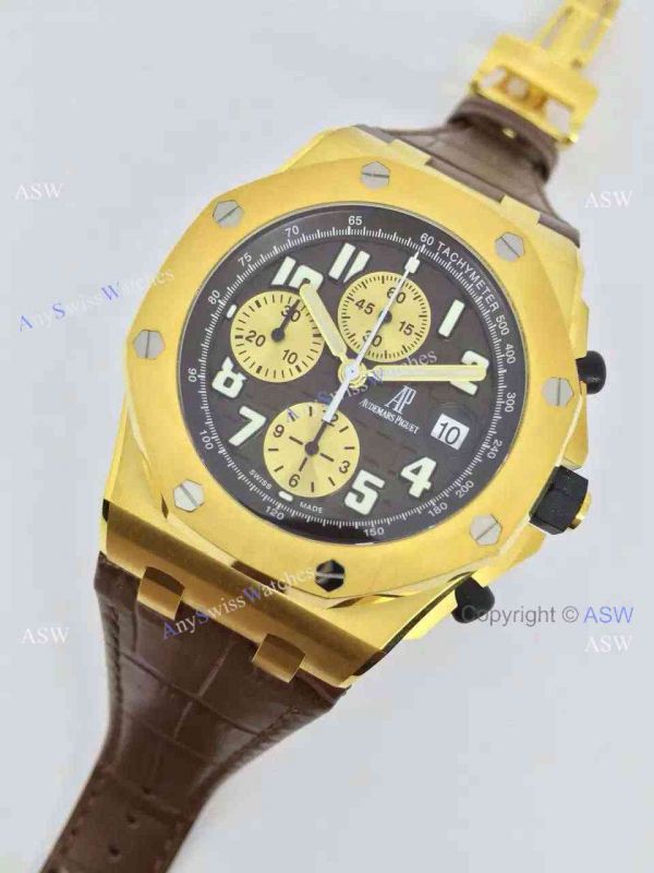 Fake Audemars Piguet Watch Black Face Yellow Gold Swiss Grade Mens Fake Audemars Piguet Watch Black Face Yellow Gold Swiss Grade Mens