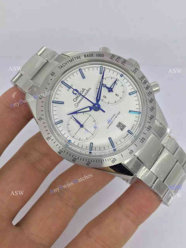 Copy Swiss Omega Speedmaster Watch Stainless Steel White Chronograph Copy Swiss Omega Speedmaster Watch Stainless Steel White Chronograph
