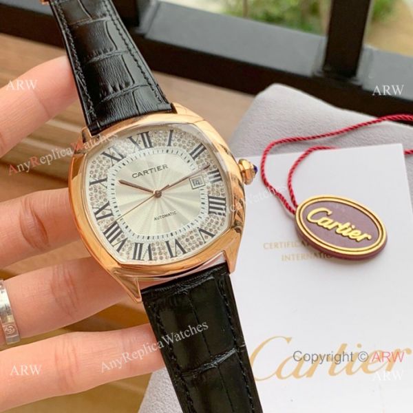 Swiss Quality Cartier Drive De Rose Gold Asia 8215 Watch Swiss Quality Cartier Drive De Rose Gold Asia 8215 Watch