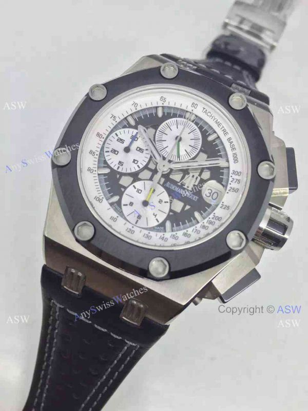 Replica Swiss Audemars Piguet Royal Oak Ruben Barrichello Watch Black Leather Replica Swiss Audemars Piguet Royal Oak Ruben Barrichello Watch Black Leather