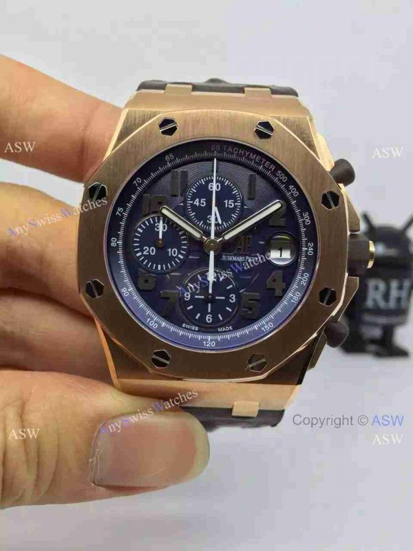 Replica Swiss Audemars Piguet Watch Rose Gold Case Black Leather Watch Strap Replica Swiss Audemars Piguet Watch Rose Gold Case Black Leather Watch Strap
