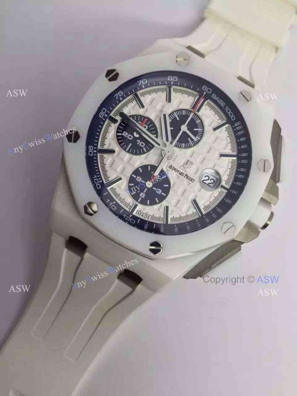 Copy Swiss Audemars Piguet The carbon fiber White Ceramic White Rubber Watch Copy Swiss Audemars Piguet The carbon fiber White Ceramic White Rubber Watch