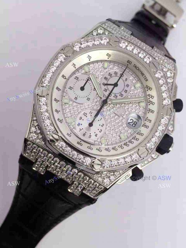 Swiss Replica Audemars Piguet Watch Diamond Dial / Diamond Case Swiss Replica Audemars Piguet Watch Diamond Dial / Diamond Case