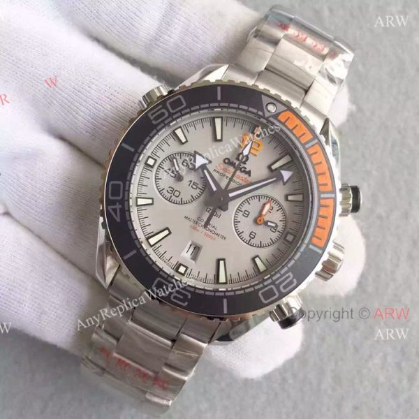 (OM)Swiss Copy Omega Seamaster 600m Planet Ocean Master Gray Chronograph Watch (OM)Swiss Copy Omega Seamaster 600m Planet Ocean Master Gray Chronograph Watch