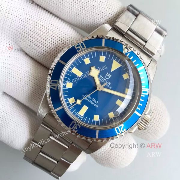 Tudor Snowflake Vintage Watch Replicas Stainless Steel Blue Bezel Asia 2836 Movement Tudor Snowflake Vintage Watch Replicas Stainless Steel Blue Bezel Asia 2836 Movement