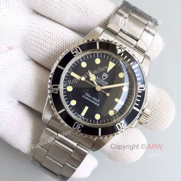 Clone Swiss ETA 2836 Replica Vintage Tudor Snowflake Submariners SS Black Bezel Watch Clone Swiss ETA 2836 Replica Vintage Tudor Snowflake Submariners SS Black Bezel Watch