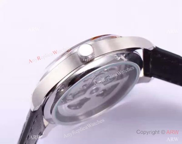 Fake IWC Schaffhausen Mens Watch SS Black Face 43mm Low Price Fake IWC Schaffhausen Mens Watch SS Black Face 43mm Low Price