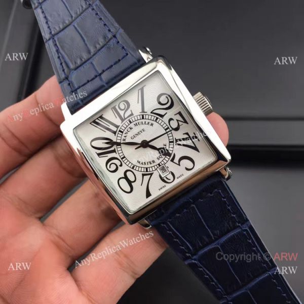 Franck Muller Master Square SS Blue Leather Copy Watch Franck Muller Master Square SS Blue Leather Copy Watch
