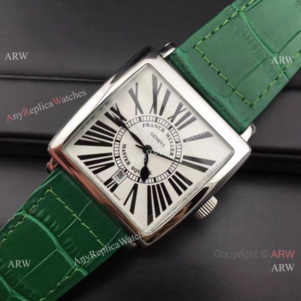 Franck Muller Master Square SS Green Leather Copy Watch Franck Muller Master Square SS Green Leather Copy Watch