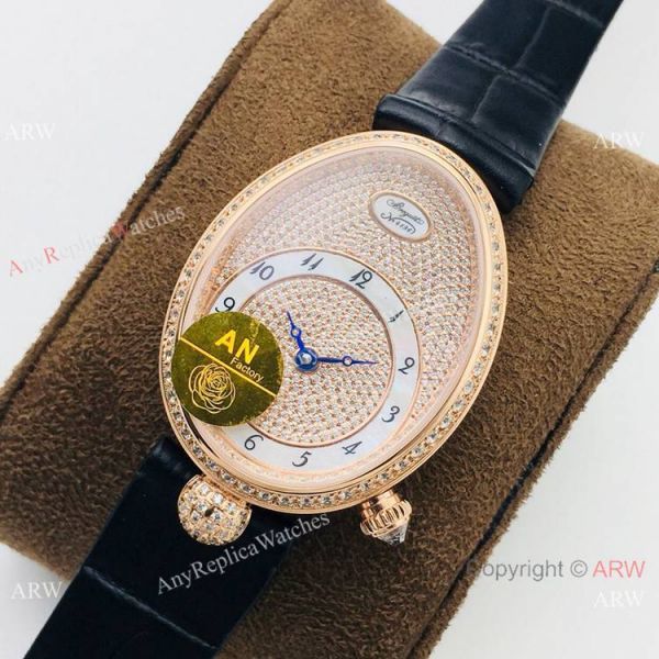 Swiss 1:1 Replica Breguet Reine De Naples Iced Out Watch Ladies Swiss 1:1 Replica Breguet Reine De Naples Iced Out Watch Ladies