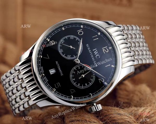Replica IWC Portuguese 7 Days Stainless Steel White Face Mens Watch Replica IWC Portuguese 7 Days Stainless Steel White Face Mens Watch
