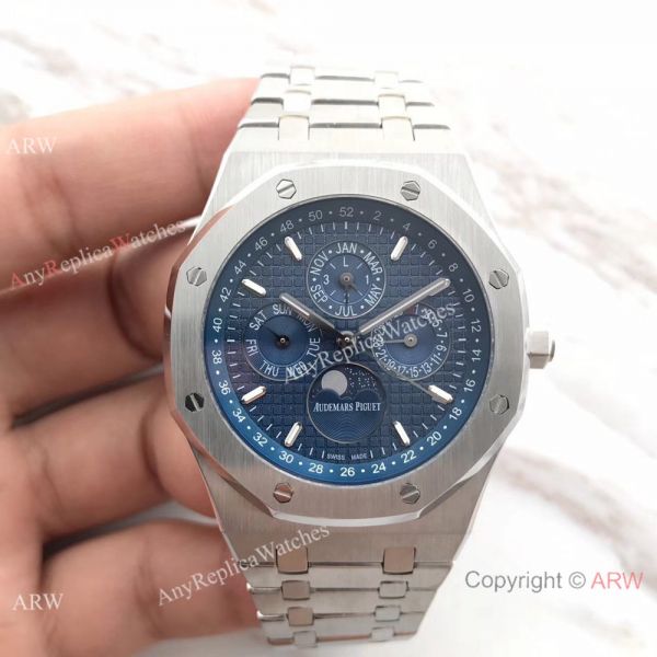 Audemars Piguet Royal Oak Perpetual Calendar Replica Watch Stainless Steel Black Dial 41mm Audemars Piguet Royal Oak Perpetual Calendar Replica Watch Stainless Steel Black Dial 41mm