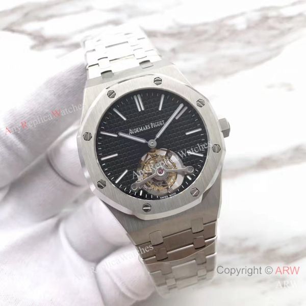 Audemars Piguet Replica Royal Oak Tourbillon 41mm Watch Stainless Steel Black Dial For Man Audemars Piguet Replica Royal Oak Tourbillon 41mm Watch Stainless Steel Black Dial For Man
