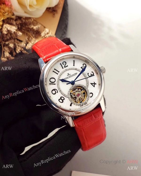 New Replica Jaeger-LeCoultre Tourbillon 33mm Watches SS White MOP Dial New Replica Jaeger-LeCoultre Tourbillon 33mm Watches SS White MOP Dial