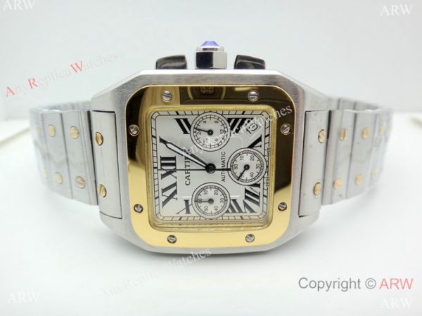 Replica Cartier Santos Chronograph Watch 38mm Replica Cartier Santos Chronograph Watch 38mm