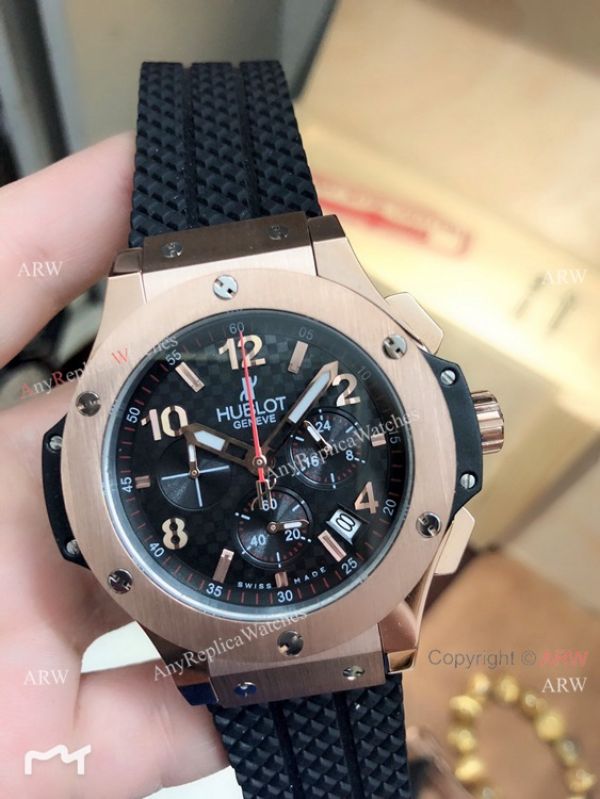 Fake Hublot Geneve Big Bang Rose Gold Chronograph Watch Fake Hublot Geneve Big Bang Rose Gold Chronograph Watch