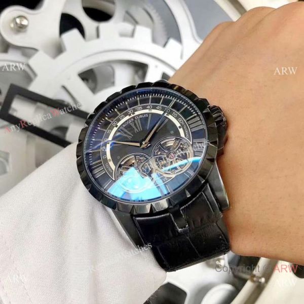 Copy Roger Dubuis Excalibur 46 Watches Rose Gold Double Tourbillon Copy Roger Dubuis Excalibur 46 Watches Rose Gold Double Tourbillon