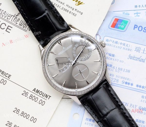 Jaeger-LeCoultre Master Ultra Thin Reserve de Marche Watches Diamond Bezel Blue Dial Jaeger-LeCoultre Master Ultra Thin Reserve de Marche Watches Diamond Bezel Blue Dial