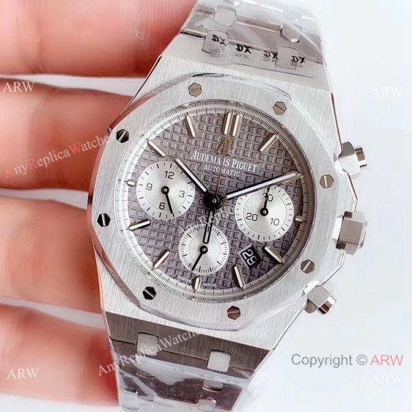 Swiss Grade 1 Copy Audemars Piguet Royal Oak Chronograph 41mm Watch Gray Face Swiss Grade 1 Copy Audemars Piguet Royal Oak Chronograph 41mm Watch Gray Face