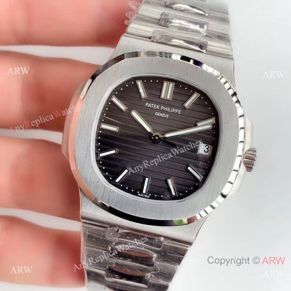 (GR) Swiss Grade Replica Patek Philippe Nautilus Cal 324 Watch Stainless Steel Gray Dial (GR) Swiss Grade Replica Patek Philippe Nautilus Cal 324 Watch Stainless Steel Gray Dial