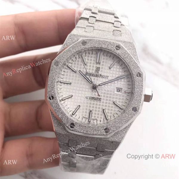 JF Factory Newest Audemars Piguet For Sale SS Frosted White Face JF Factory Newest Audemars Piguet For Sale SS Frosted White Face