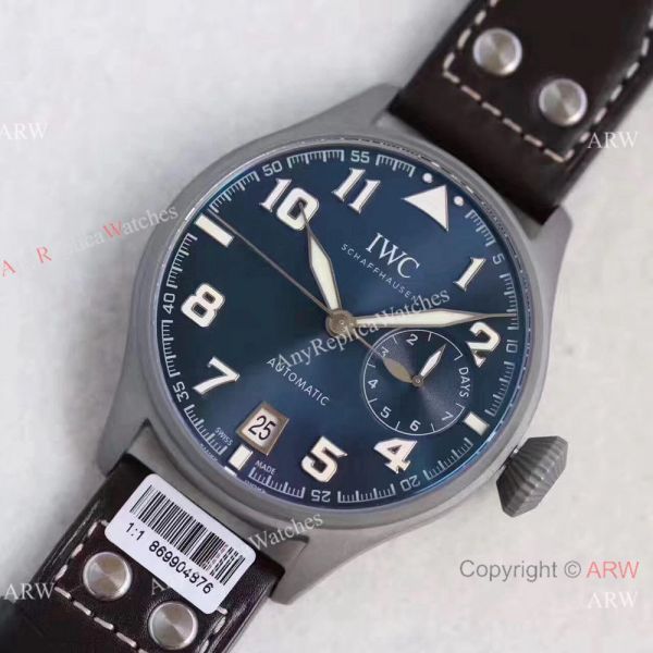 New IWC Big Pilots Fake Watch 7 Days Power Reserve 46mm / Titanium Blue Dial New IWC Big Pilots Fake Watch 7 Days Power Reserve 46mm / Titanium Blue Dial