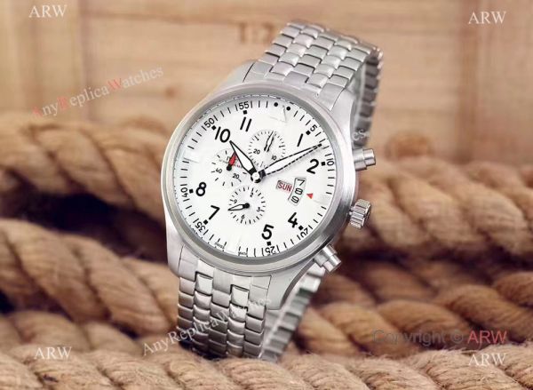 Replica Iwc Pilot Spitfire Chronograph Stainless Steel White Dial Watch For Sale Replica Iwc Pilot Spitfire Chronograph Stainless Steel White Dial Watch For Sale