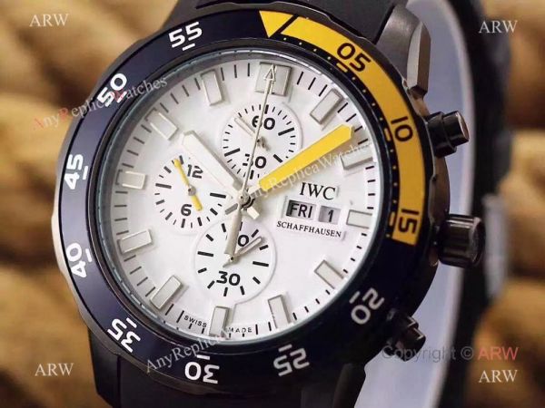 New Replica IWC Aquatimer Chronograph Watch Black Case Rubber Strap New Replica IWC Aquatimer Chronograph Watch Black Case Rubber Strap