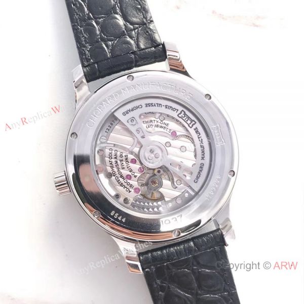 Swiss Classic Chopard L.U.C 9015 Watch SS Gray Roman Markers Swiss Classic Chopard L.U.C 9015 Watch SS Gray Roman Markers