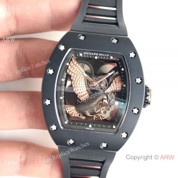 Knock off Richard Mille RM023-02 Rose Gold Eagle Skeleton Dial Ceramic Watch Knock off Richard Mille RM023-02 Rose Gold Eagle Skeleton Dial Ceramic Watch