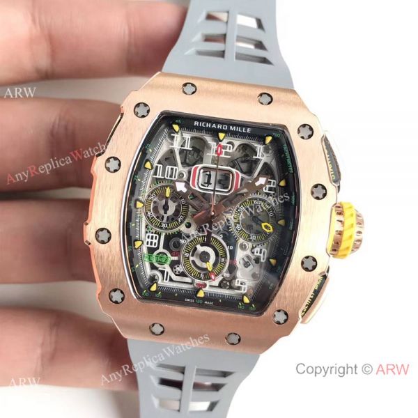 KV Factory Swiss Richard Mille RM 11-03 Rose Gold Flyback Chronograph Watch KV Factory Swiss Richard Mille RM 11-03 Rose Gold Flyback Chronograph Watch