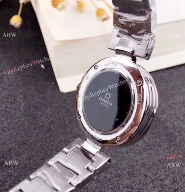Copy Omega De Ville Ladymatic Women watch SS White MOP Face 34mm Copy Omega De Ville Ladymatic Women watch SS White MOP Face 34mm
