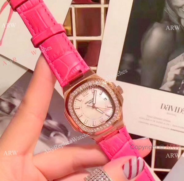 Best Quality Patek Philippe Nautilus Womens Rose Gold Diamond Watch Best Quality Patek Philippe Nautilus Womens Rose Gold Diamond Watch