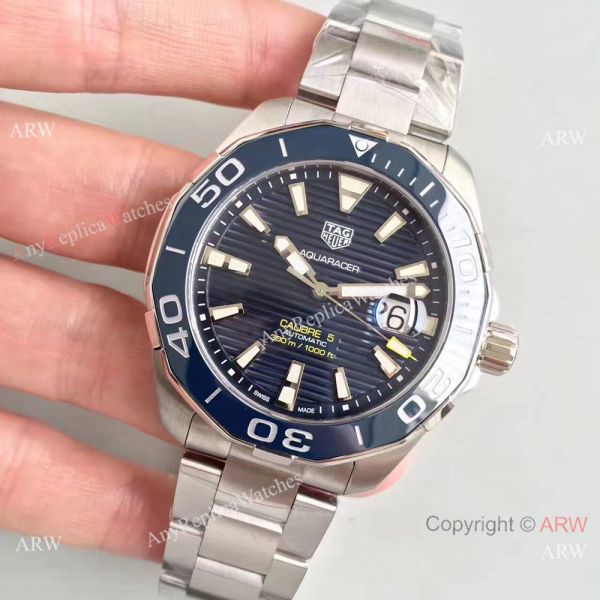 2018 Swiss Grade TAG HEUER Aquaracer Calibre 5 SS Blue Ceramic Watch 2018 Swiss Grade TAG HEUER Aquaracer Calibre 5 SS Blue Ceramic Watch