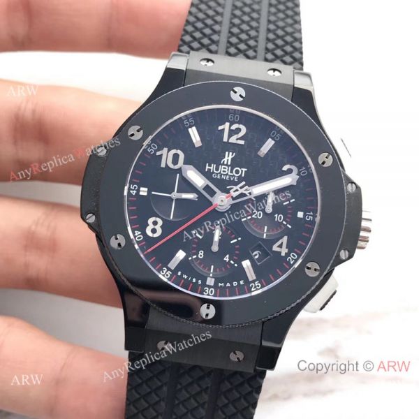 Replica AAA Hublot Big Bang Black Ceramic Bezel 44mm Watch 4100 Replica AAA Hublot Big Bang Black Ceramic Bezel 44mm Watch 4100
