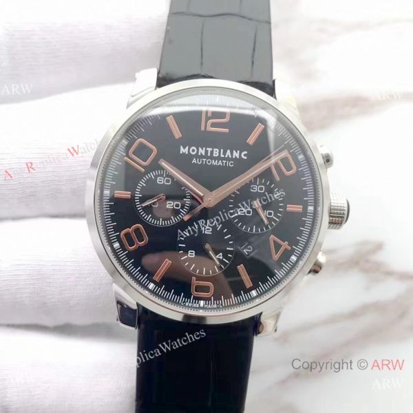 Swiss Grade 1 7750 MontBlanc Timewalker SS Rose Gold Markers / Mont Blanc Knock Off Watch Swiss Grade 1 7750 MontBlanc Timewalker SS Rose Gold Markers / Mont Blanc Knock Off Watch