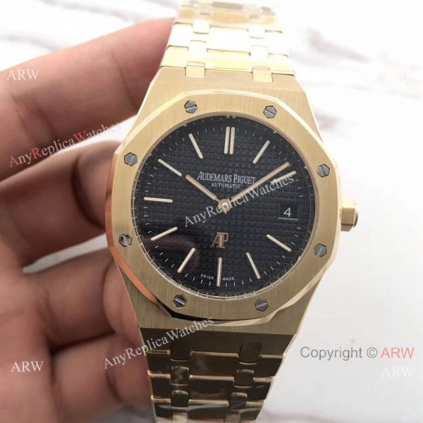 Audemars Piguet Royal Oak Yellow Gold Black Face 39mm Watch Buy Replica Audemars Piguet Royal Oak Yellow Gold Black Face 39mm Watch Buy Replica