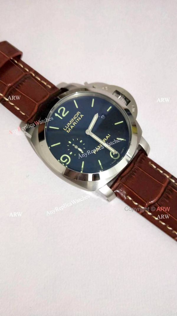 Panerai Luminor Marina PAM00312 SS Black Dial Watch Best Replica Panerai Luminor Marina PAM00312 SS Black Dial Watch Best Replica