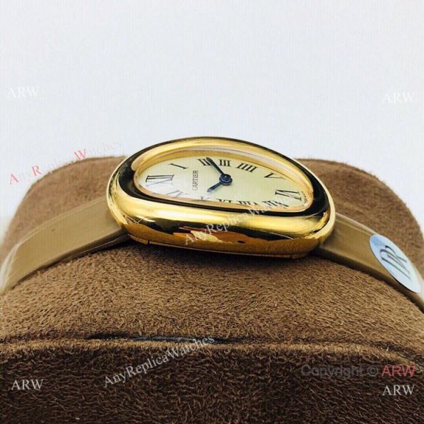Grade 1A Replica Cartier Baignoire Gold Watch 32mm Grade 1A Replica Cartier Baignoire Gold Watch 32mm