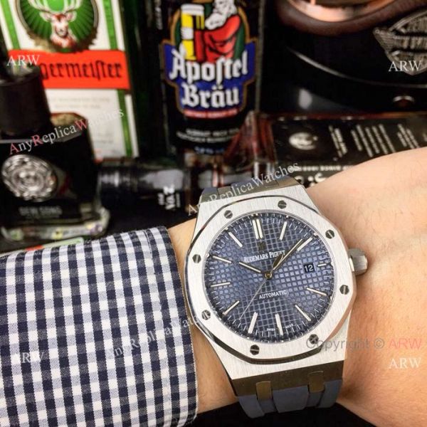 High Quality Audemars Piguet Royal Oak 43mm Watches Brown Rubber w/ Deployment buckle High Quality Audemars Piguet Royal Oak 43mm Watches Brown Rubber w/ Deployment buckle