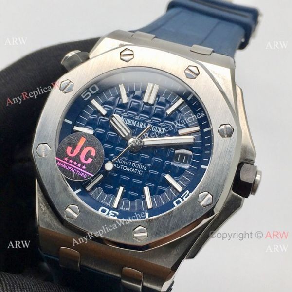 Fake Audemars Piguet Royal Oak Offshore Diver Watches SS Black Dial 42mm Fake Audemars Piguet Royal Oak Offshore Diver Watches SS Black Dial 42mm